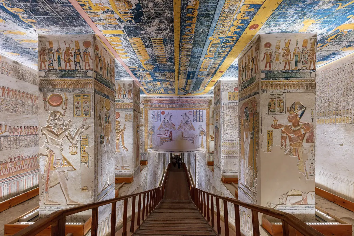 The painted corridor of the tomb of Ramesses V and VI